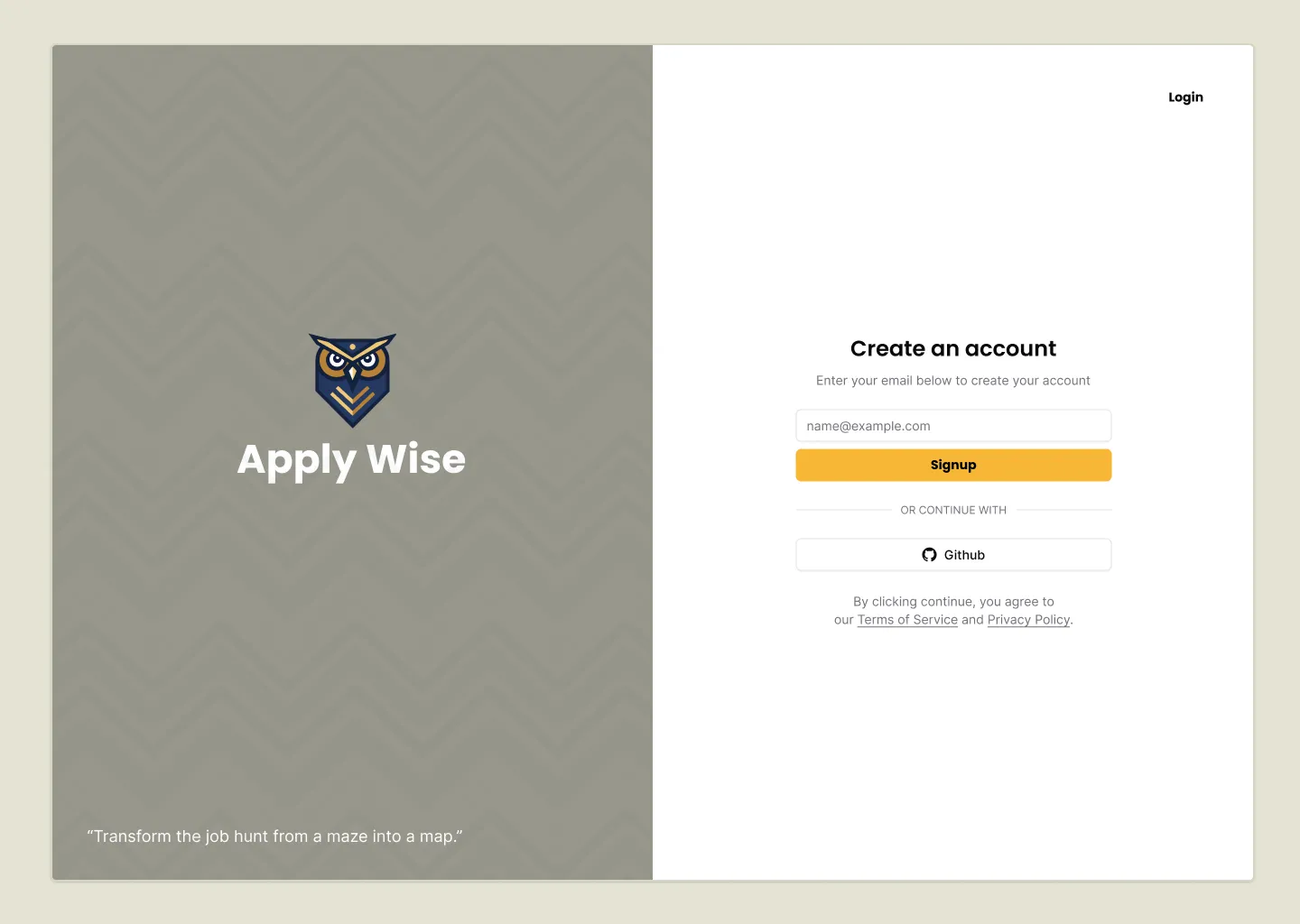 Sign Up Page